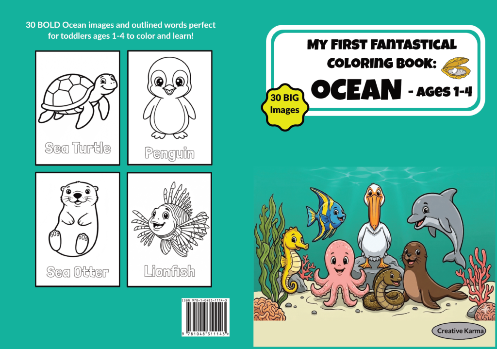 My First Fantastical Coloring Book: Ocean - Ages 1-4